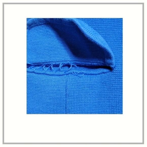 Semantiks vintage blue knit blazer size Large - Picture 5 of 5